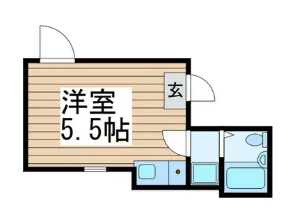 ゼネラルハイツ北千住(ワンルーム/1階)の間取り写真