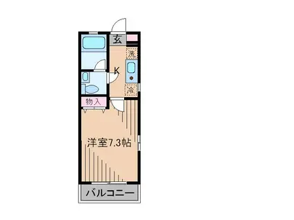 フォルティーナ日吉本町(1K/1階)の間取り写真