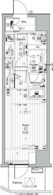 PREMIUM CUBE 池袋要町 7階階 間取り