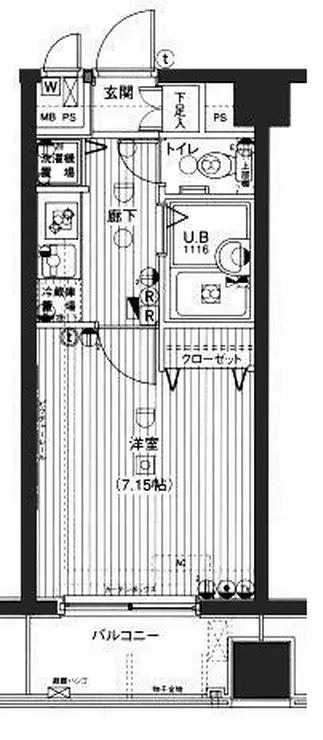 グランド・ガーラ用賀 6階階 間取り