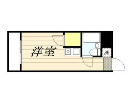 メゾン・ド・プレーヌ(ワンルーム/2階)の間取り写真