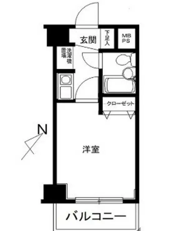 クリオ大口壱番館 4階階 間取り