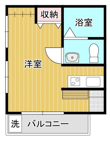 RENOVE HOUSE長束(ワンルーム/3階)の間取り写真