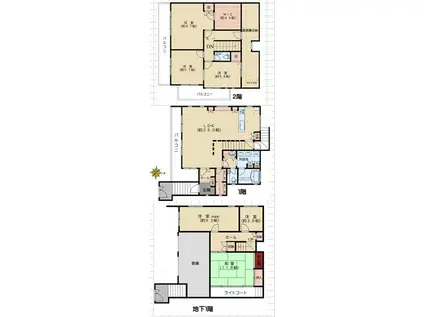 西片2丁目戸建て(5LDK/B1階)の間取り写真
