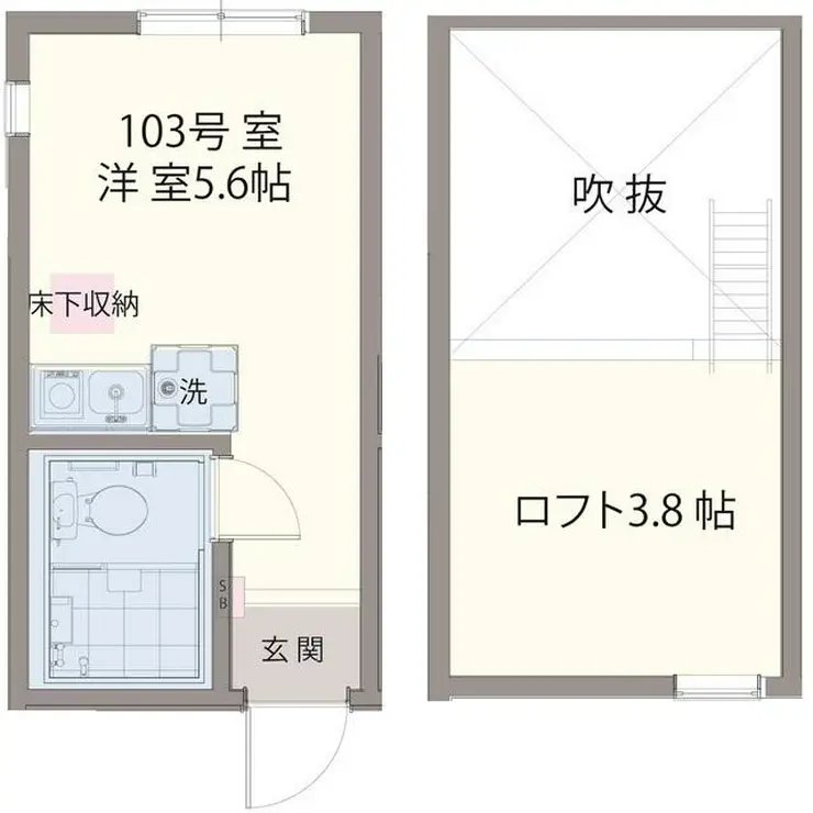カパルアガーデン生麦 1階階 間取り