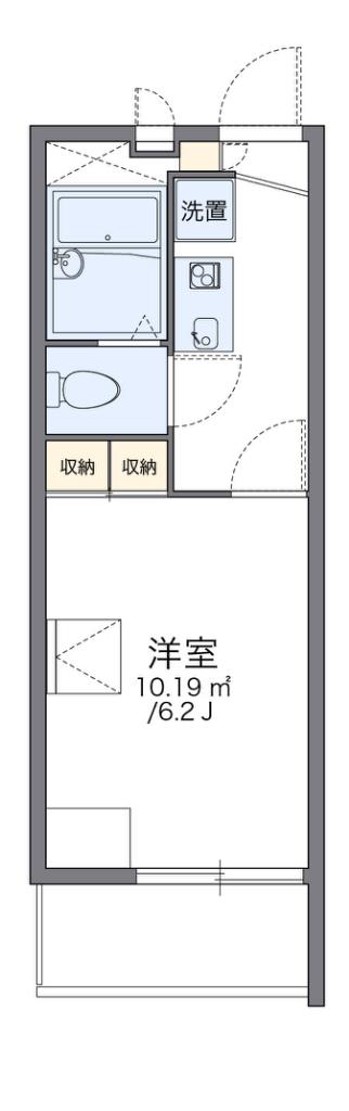 レオパレス東雲(1K/3階)の間取り写真