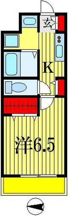 レジディア船橋II 8階階 間取り