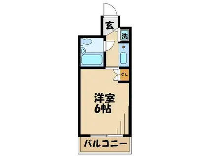 ハイムピア8(ワンルーム/6階)の間取り写真
