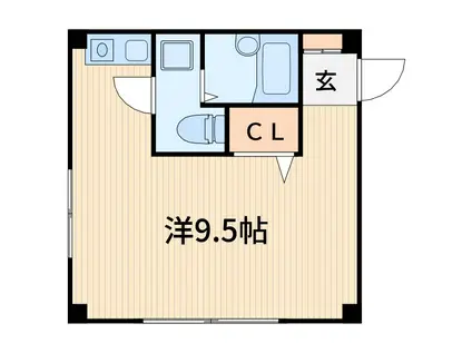 コートMS(ワンルーム/3階)の間取り写真