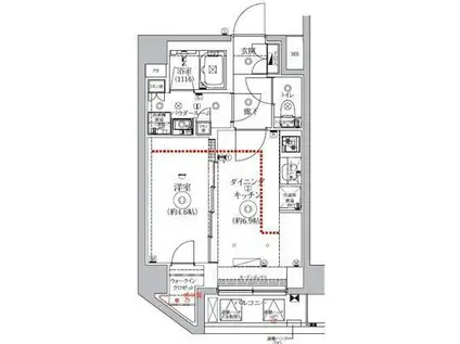 GENOVIA北池袋SKYGARDEN(1DK/3階)の間取り写真