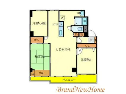 鳳SWING(3LDK/1階)の間取り写真