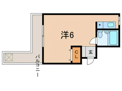 シティライフ灘(ワンルーム/2階)の間取り写真