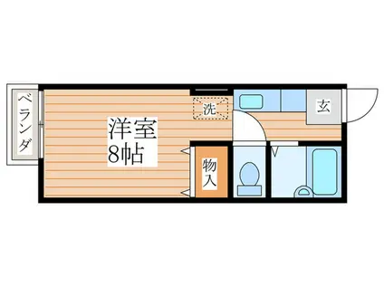 シェモア(ワンルーム/1階)の間取り写真