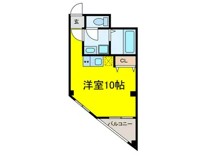リブリニエンス(ワンルーム/3階)の間取り写真