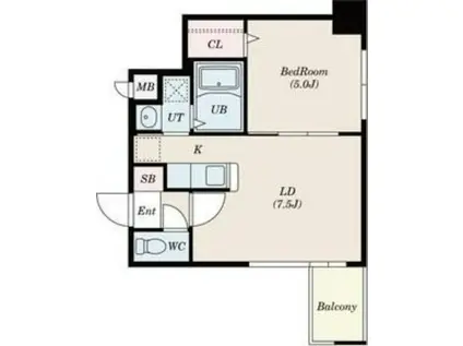 KレジデンスN23(1LDK/10階)の間取り写真