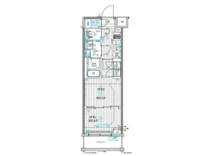 GENOVIA世田谷砧II(2K/2階)の間取り写真