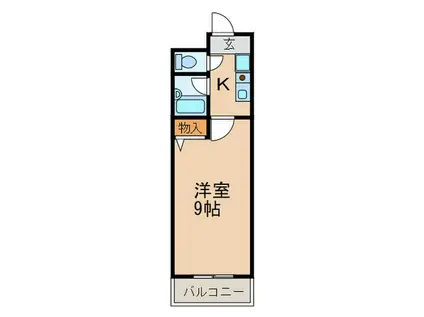 メゾンアイレス2(1K/2階)の間取り写真