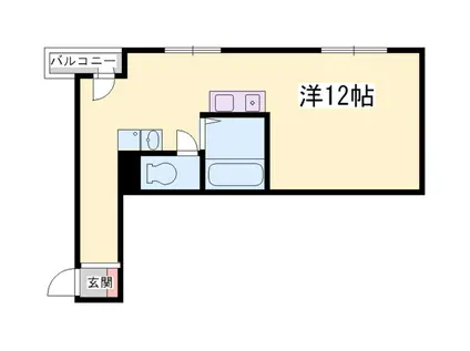 ノベラ御幸通(1K/7階)の間取り写真