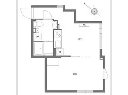 LANI IKEBUKURO(1LDK/4階)の間取り写真