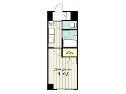 サンブライトいずみ(1K/1階)の間取り写真