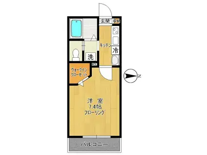 アイ・クラシア(1K/3階)の間取り写真