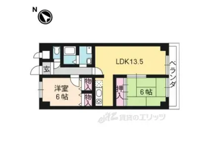 メルベーユ杉(2LDK/3階)の間取り写真