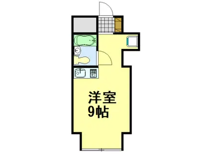 カーサ・オリーブ(ワンルーム/1階)の間取り写真