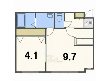 LE・EST(1LDK/2階)の間取り写真