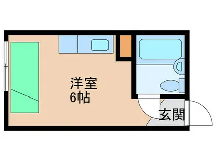 サンシティー(ワンルーム/1階)の間取り写真