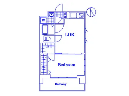 ファーストクラス横濱第2(1LDK/1階)の間取り写真