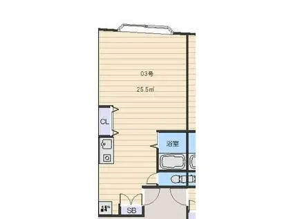 井上ビル(ワンルーム/5階)の間取り写真