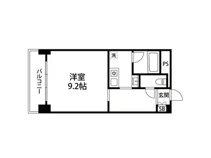 VIP仙台二日町ANNEX(1K/5階)の間取り写真