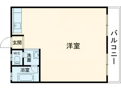 コーポ松豊(ワンルーム/2階)の間取り写真