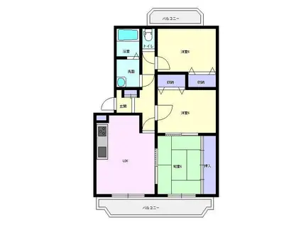 ユーミーコスモ(3LDK/2階)の間取り写真