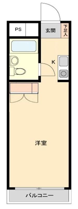 アドレッセンス51(ワンルーム/2階)の間取り写真
