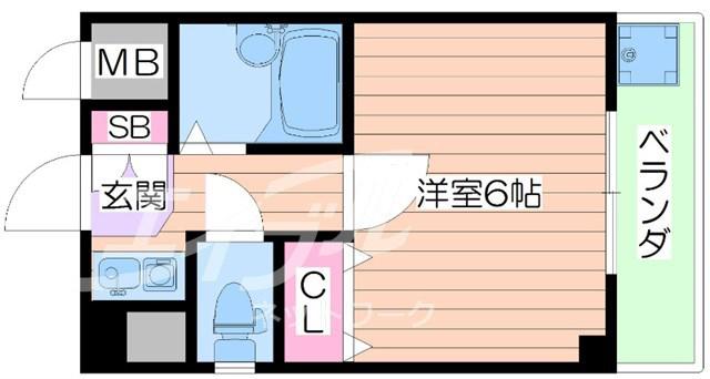 ラフォーレ京橋(1K/3階)の間取り写真