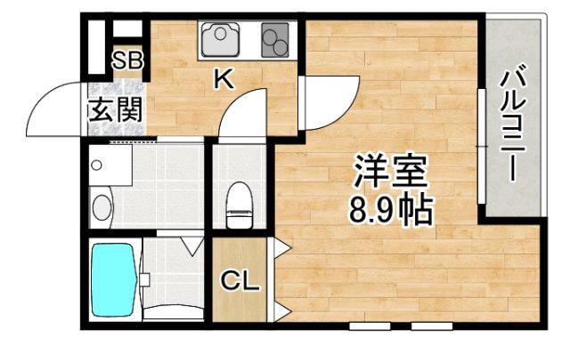 マノワールII番館(1K/3階)の間取り写真
