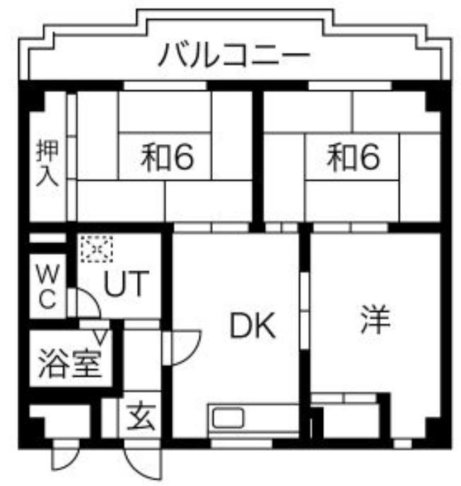キャロルハイム(3DK/2階)の間取り写真
