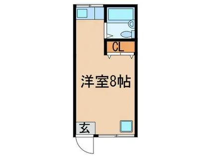 ハイム・森(ワンルーム/1階)の間取り写真