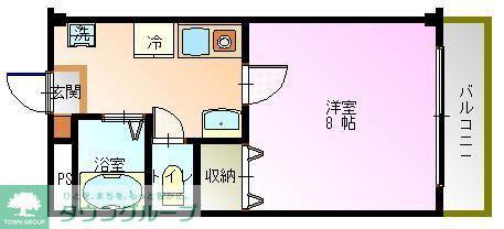 アイリッシュコート(1K/3階)の間取り写真