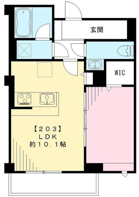プラサート22(1LDK/2階)の間取り写真