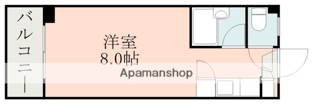 アイリス下荒田(ワンルーム/4階)の間取り写真