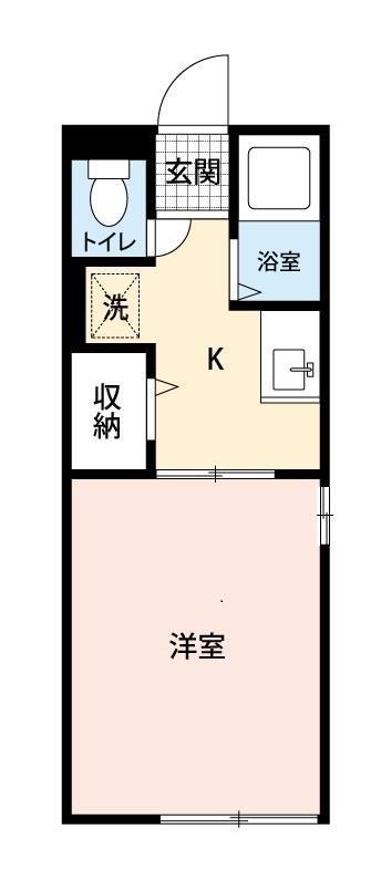 ＪＲ東海道本線 興津駅 徒歩14分 2階建 築31年(1K/1階)の間取り写真