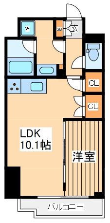 アーバネージュ新横浜(1LDK/7階)の間取り写真