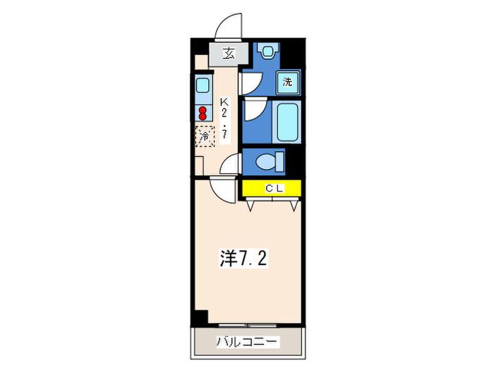 GLOIRE MANSION(1K/3階)の間取り写真