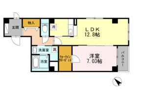 SAICHI 銀座東(1LDK/5階)の間取り写真