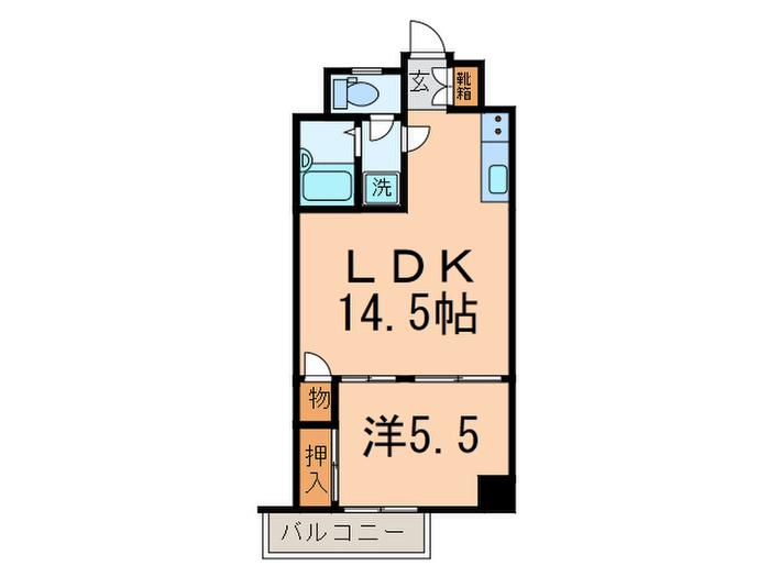 カーサ・エステレーヤ(1LDK/2階)の間取り写真