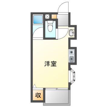 シャルム泉町(ワンルーム/1階)の間取り写真