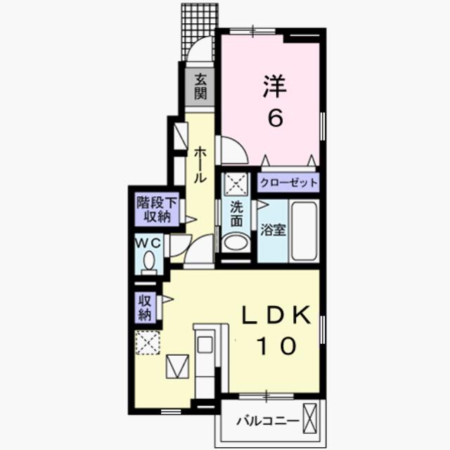グラン テラス(1LDK/1階)の間取り写真