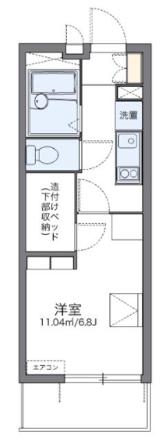 レオパレスMEGU2010(1K/2階)の間取り写真